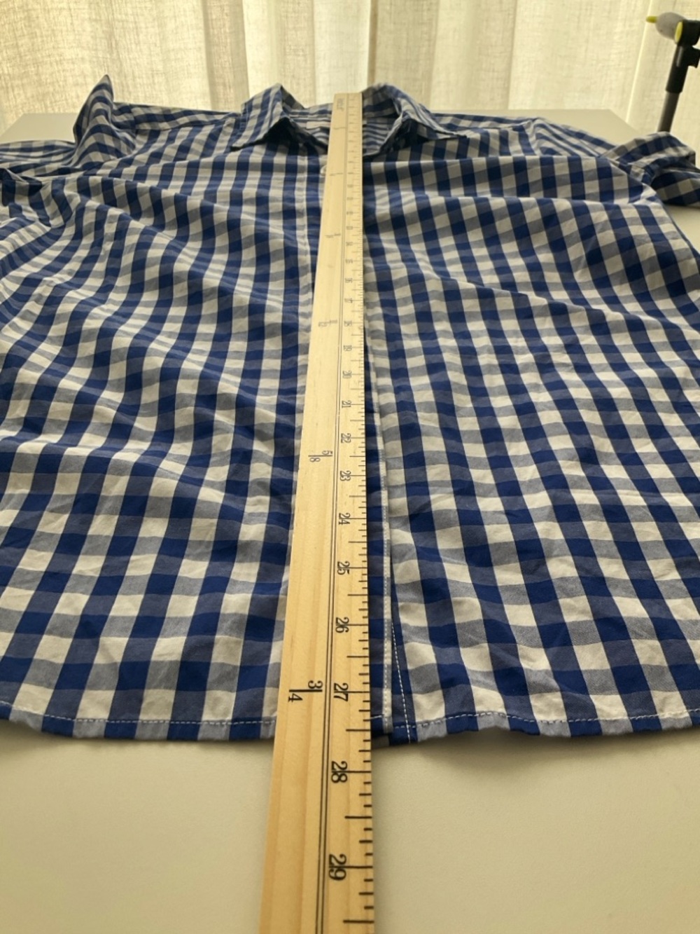 Vineyard Vines 100% Cotton Women Size 8 Blue and White Gingham Button-Down Shirt - Picture 6 of 8